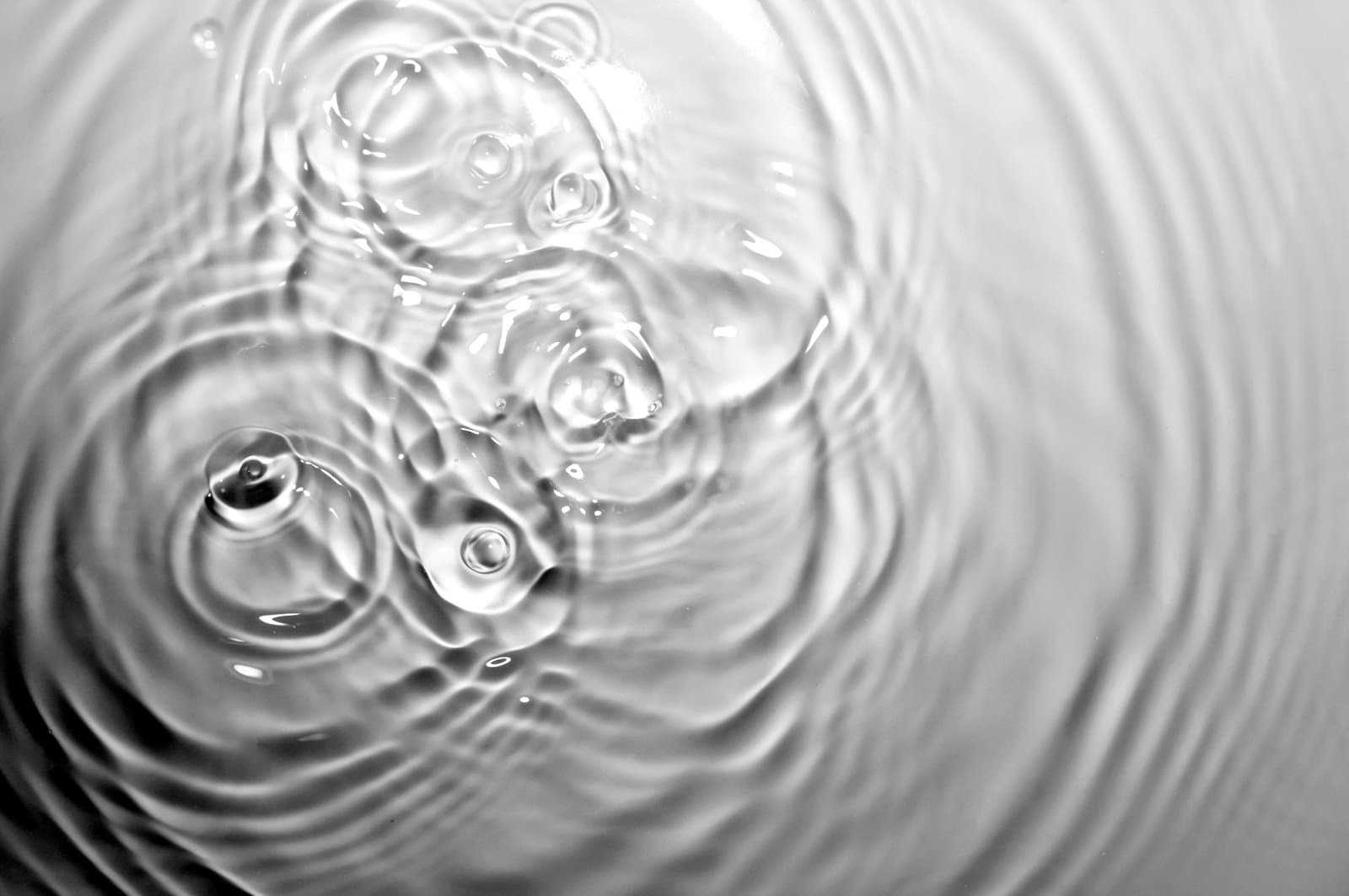 Ripples on clear water