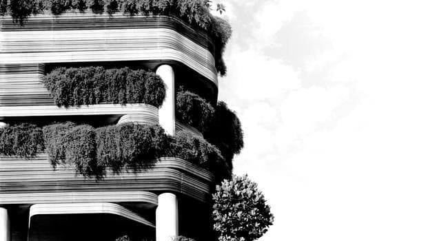 Green building with vertical garden in Singapore
